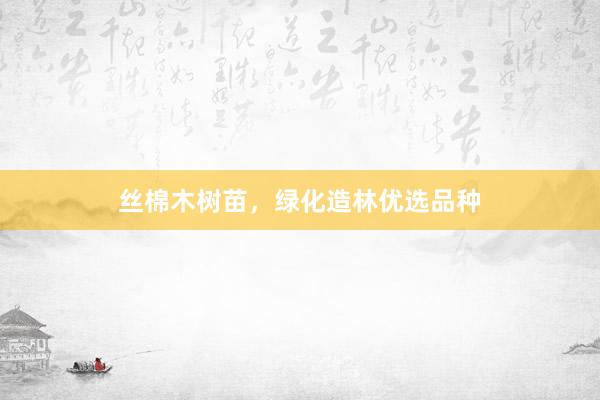 丝棉木树苗，绿化造林优选品种