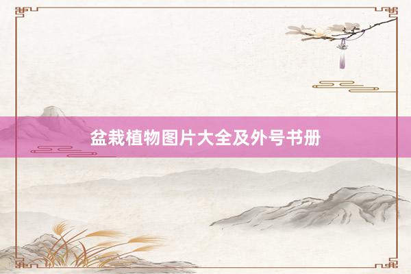 盆栽植物图片大全及外号书册